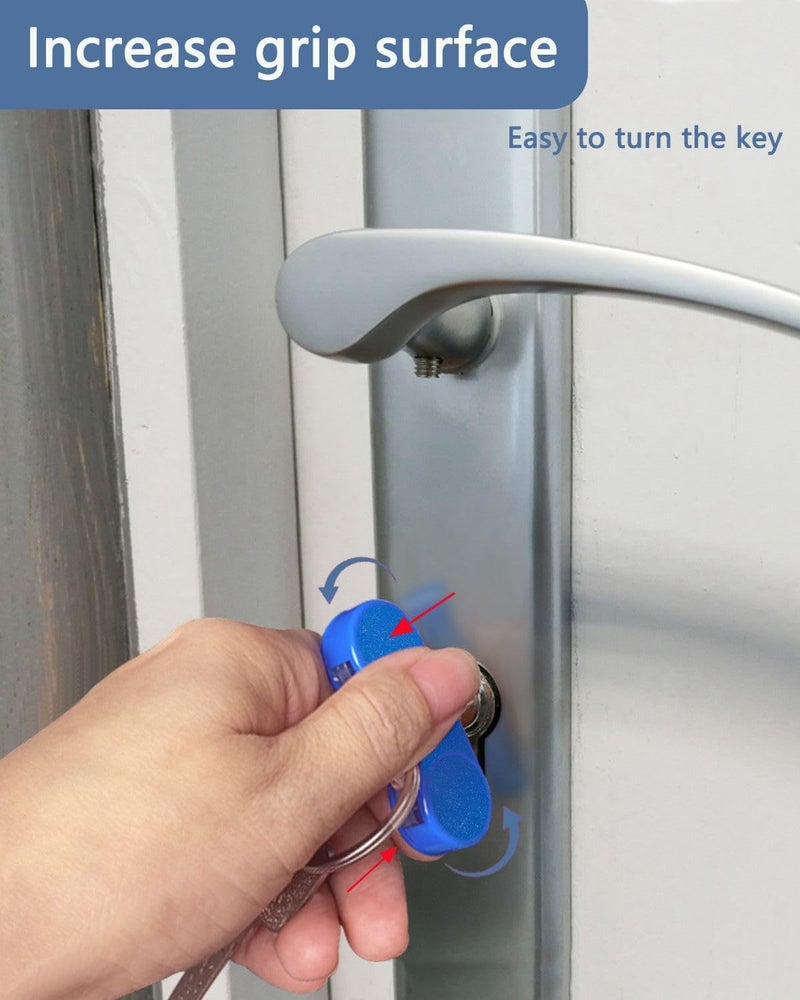 BUMOVE Key Turner Aid, Easier to Grip and Turn Keys Aid for People with Arthritis or a Weakened Grip and Colors are Easy to Distinguish (3 Pack) - Image 3